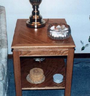 Oak End Table